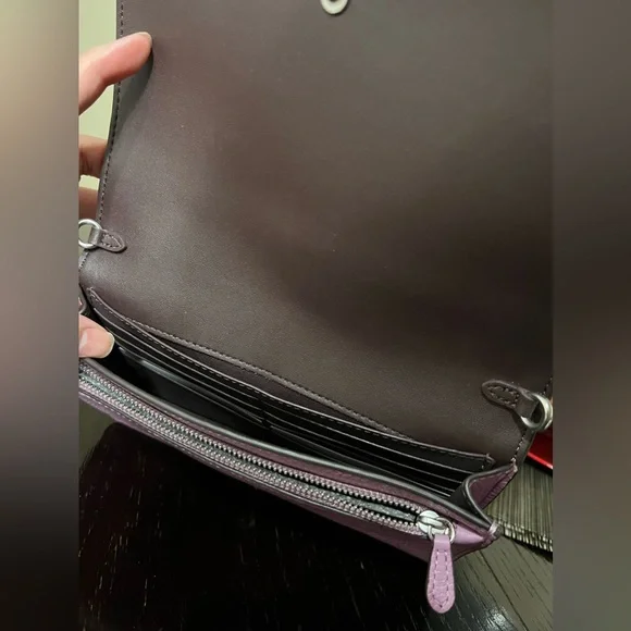 ❌SOLD❌New Coach Anna Foldover Clutch Crossbody Bag - Picture 8 of 9